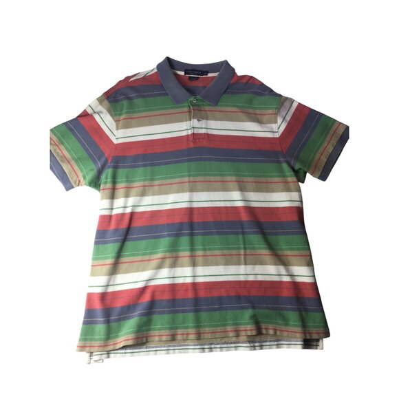 Daniel Cremieux Mens XXL Striped Polo Shirt *Multicolor*Cotton*EUC - Picture 1 of 7